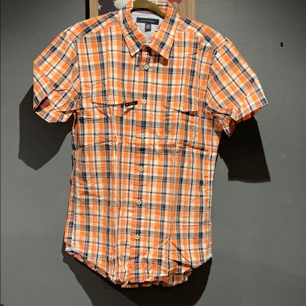 New Orange Tommy Hilfiger Button-up shirt